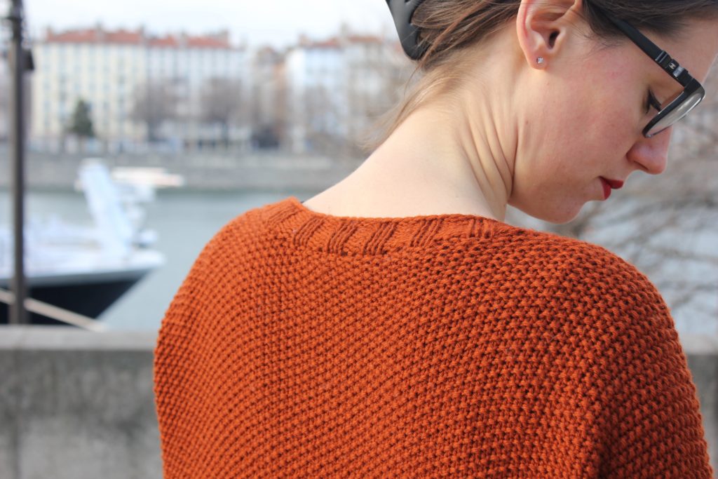 Sailor cardigan au point de riz - Une poule à petits pas