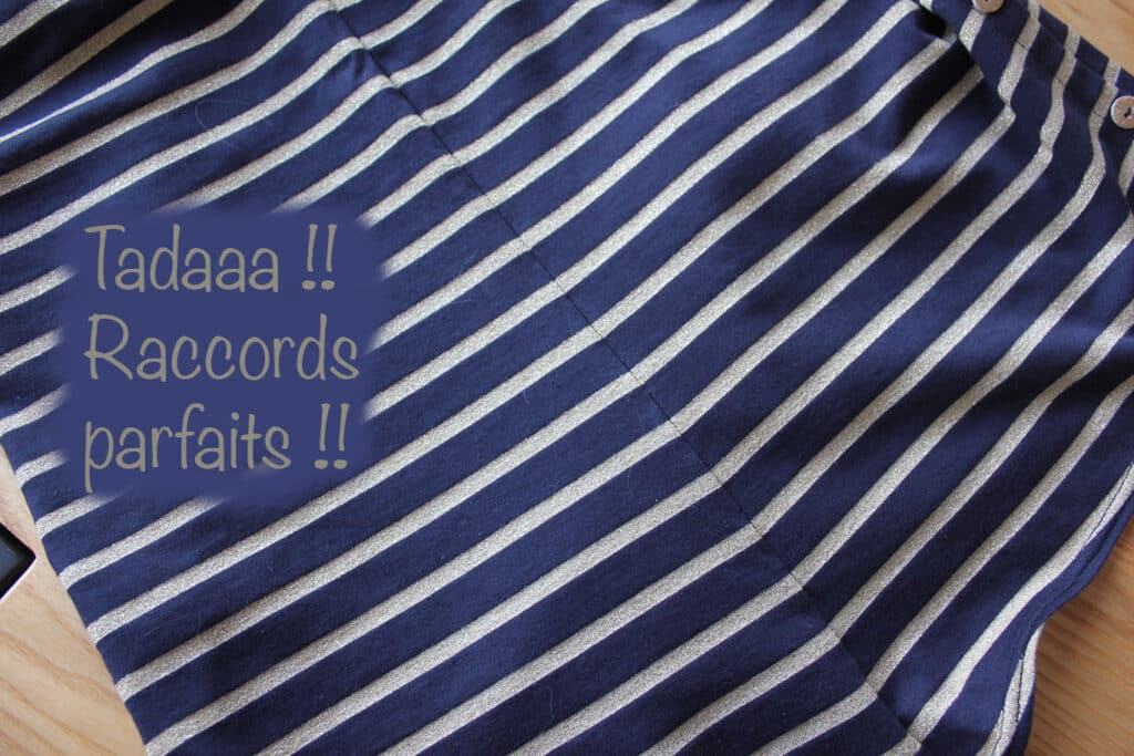 Couture - Raccords sur un tissu à rayures Couture - Raccords sur un tissu à rayures