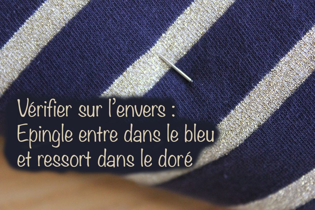 Couture - Raccords sur un tissu à rayures Couture - Raccords sur un tissu à rayures