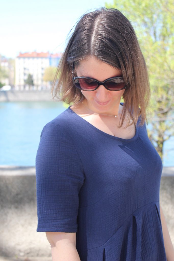 Robe Clarisse - Chez Machine - Double gaze - Blog couture Coudre la double gaze - Robe Clarisse - Chez Machine