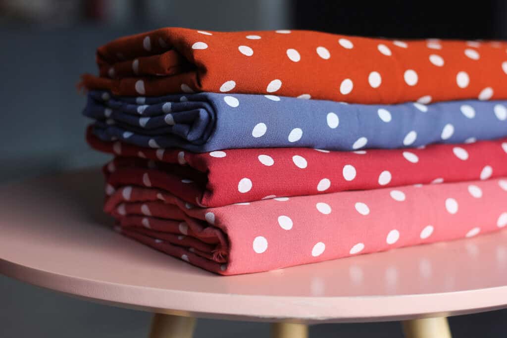 Tissu viscose à pois - Dancing polka - Lise Tailor
