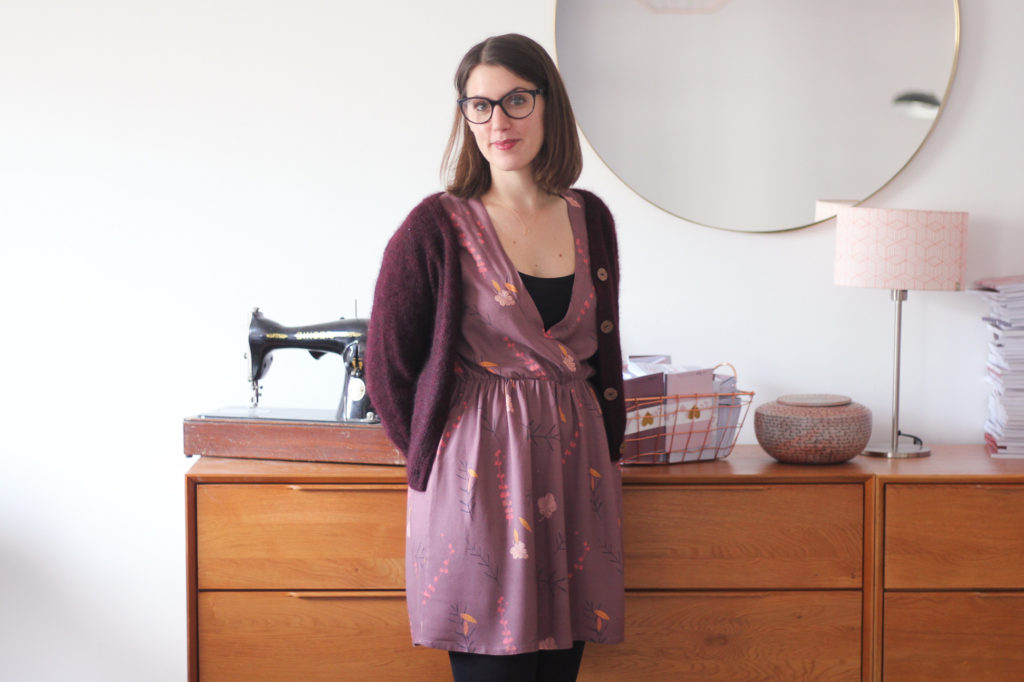 Tissu Falling flowers Lise Tailor - Gilet Rendez-vous - Atelier Emilie