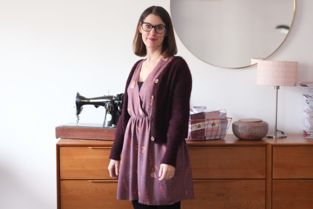 Tissu Falling flowers Lise Tailor - Gilet Rendez-vous - Atelier Emilie