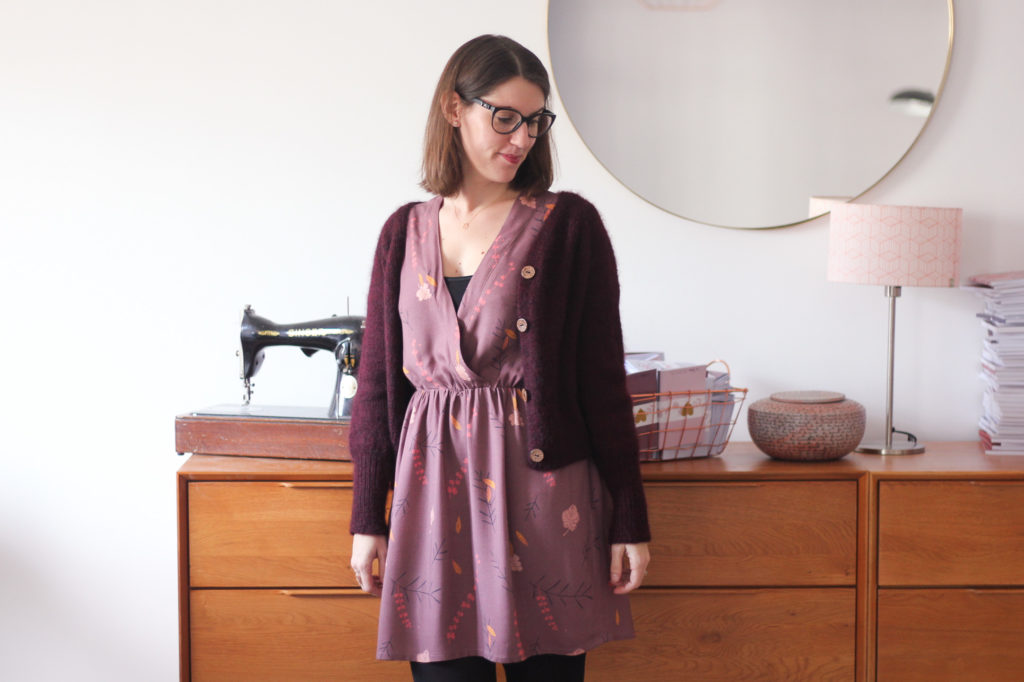 Tissu Falling flowers Lise Tailor - Gilet Rendez-vous - Atelier Emilie