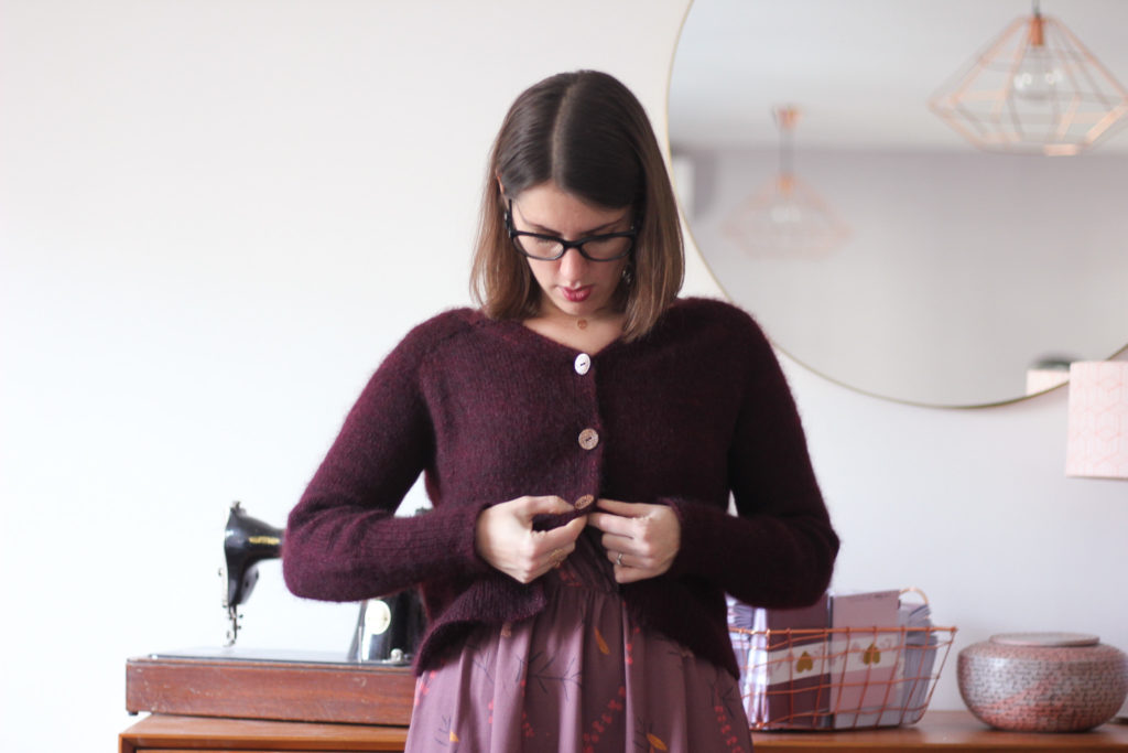 Tissu Falling flowers Lise Tailor - Gilet Rendez-vous - Atelier Emilie