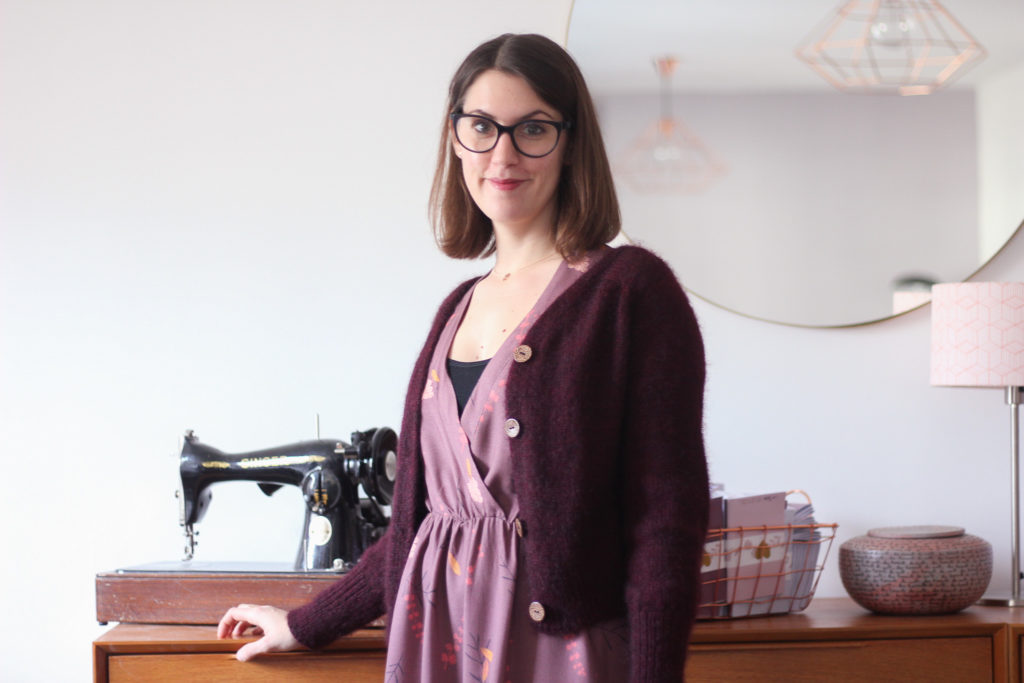 Tissu Falling flowers Lise Tailor - Gilet Rendez-vous - Atelier Emilie