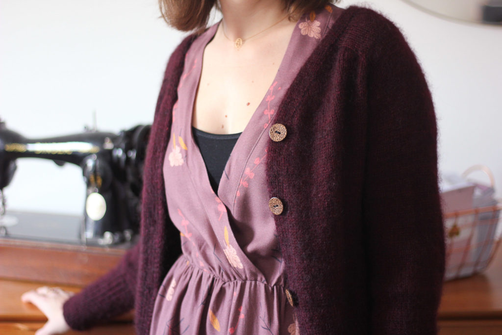 Tissu Falling flowers Lise Tailor - Gilet Rendez-vous - Atelier Emilie