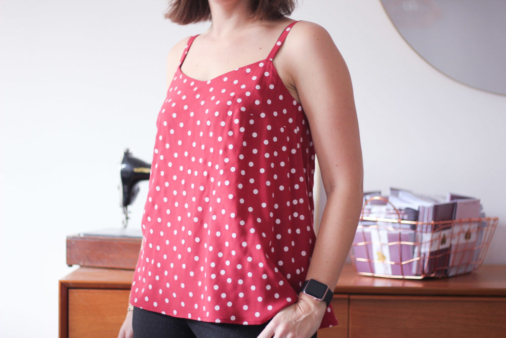 Top Narcisse - Anna Rose Pattern - Tissu Dancing Polka - Lise Tailor