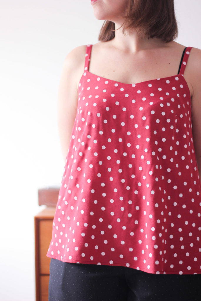 Top Narcisse - Anna Rose Pattern - Tissu Dancing Polka - Lise Tailor