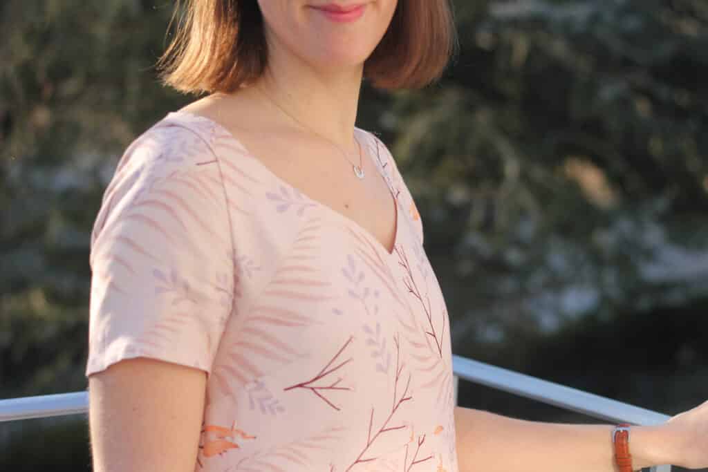 Robe Clarisse - Chez Machin - Encolure coeur - Lise Tailor