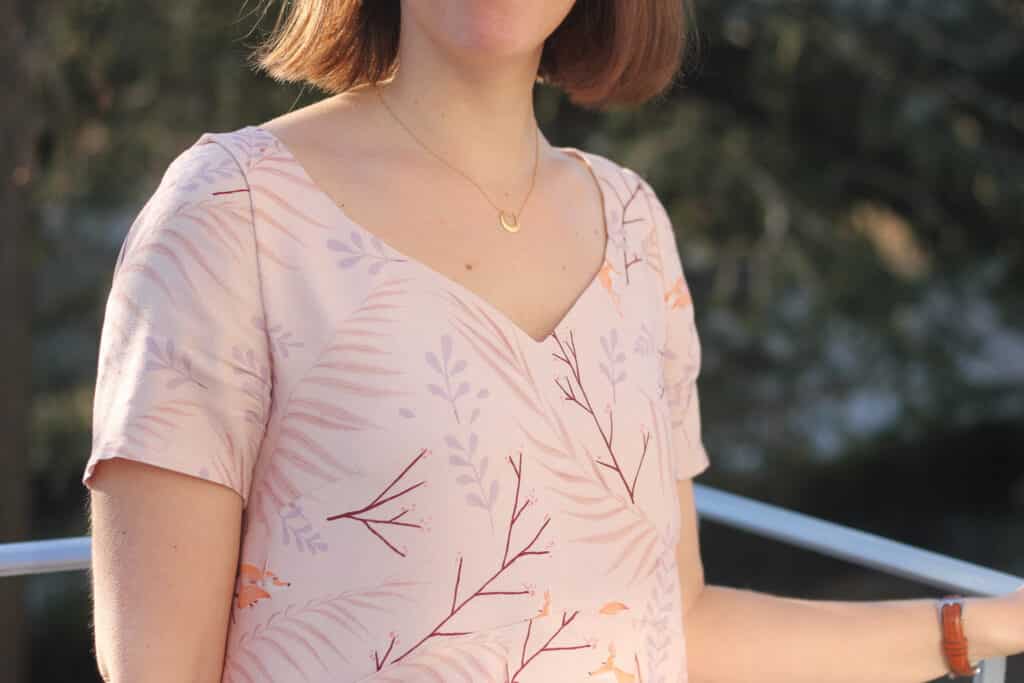 Robe Clarisse - Chez Machin - Encolure coeur - Lise Tailor