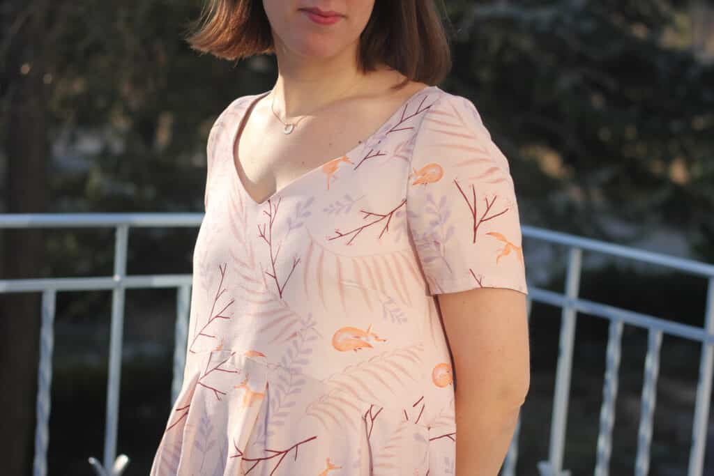 Robe Clarisse - Chez Machin - Encolure coeur - Lise Tailor