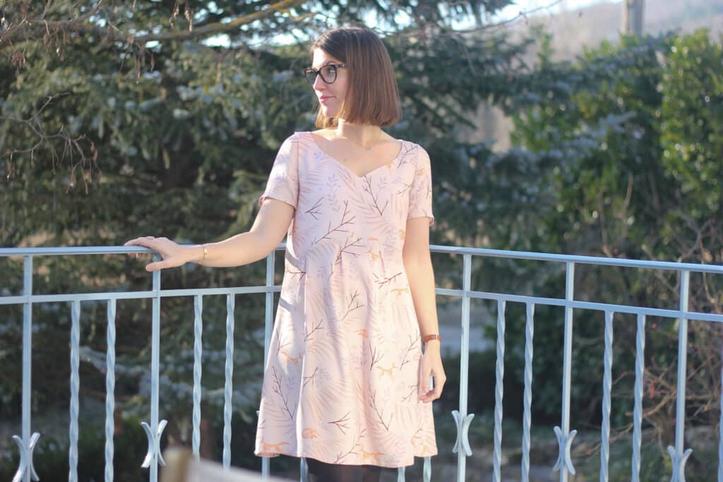 Robe Clarisse - Chez Machin - Encolure coeur - Lise Tailor