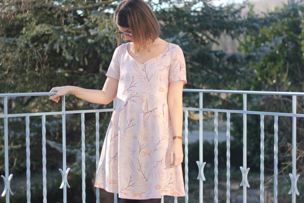 Robe Clarisse - Chez Machin - Encolure coeur - Lise Tailor