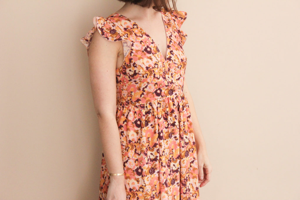 Tissu viscose plumetis - In the pink meadow - Robe Trésor - Super Bison - Lise Tailor