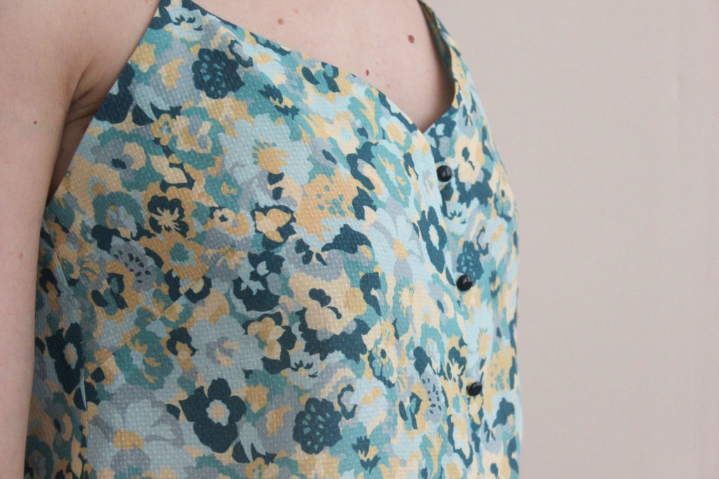 Tissu viscose plumetis - In the green meadow - Top Ségur - Cozy Little World - Lise Tailor