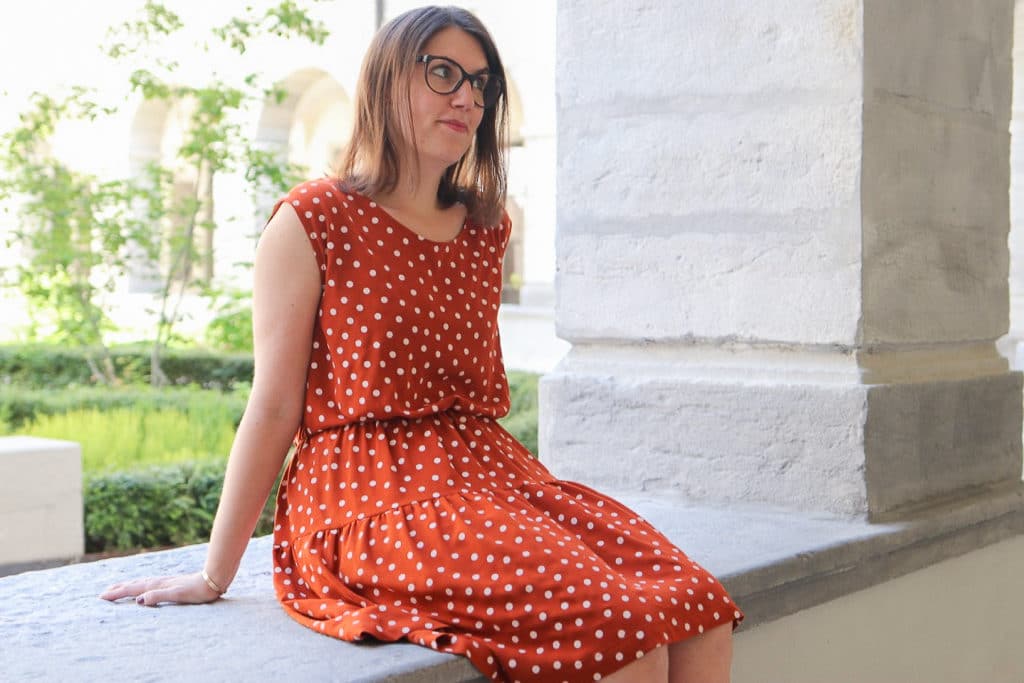 Robe Violette - République du chiffon - RDC - Lise Tailor