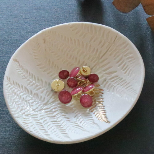 Alternative view of Bouton de bottine pailletté or - Fuchsia