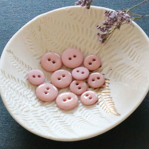 Alternative view of Bouton glitter deux trous - Rose pâle