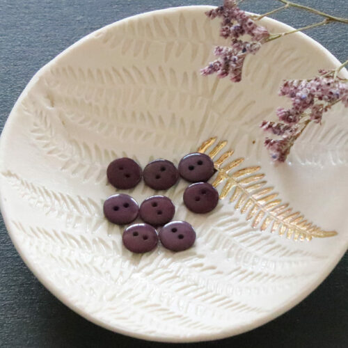 Bouton plat brillant - Violet