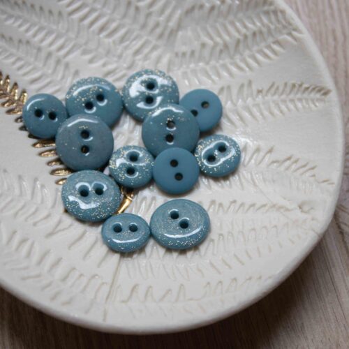 Alternative view of Bouton glitter deux trous - Orage