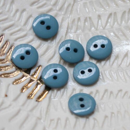 Bouton plat brillant - Orage