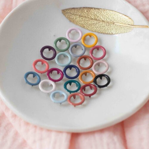 Boutons pression métallique