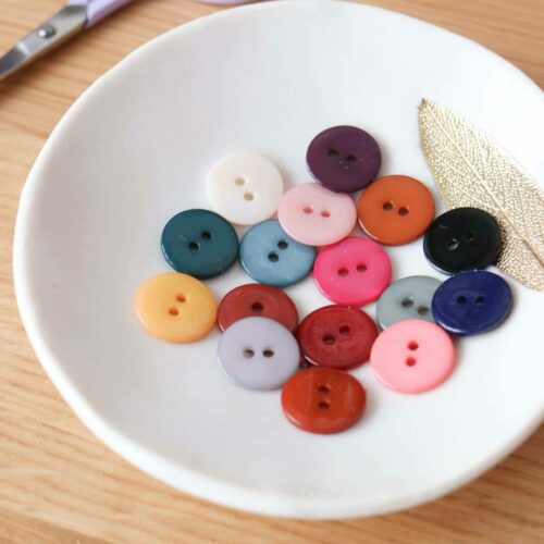 Bouton en nacre plat