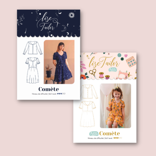 Duo "Mère - Fille " - Robe Comète