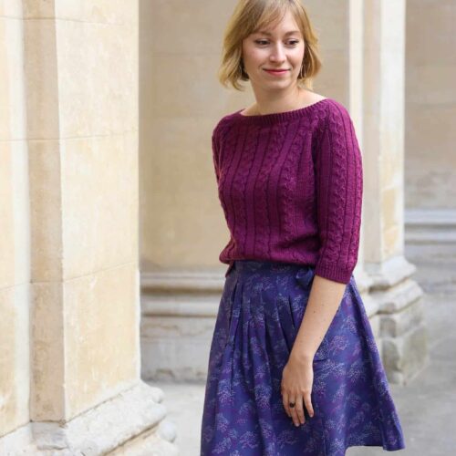 Mérinos Violet Lise Tailor