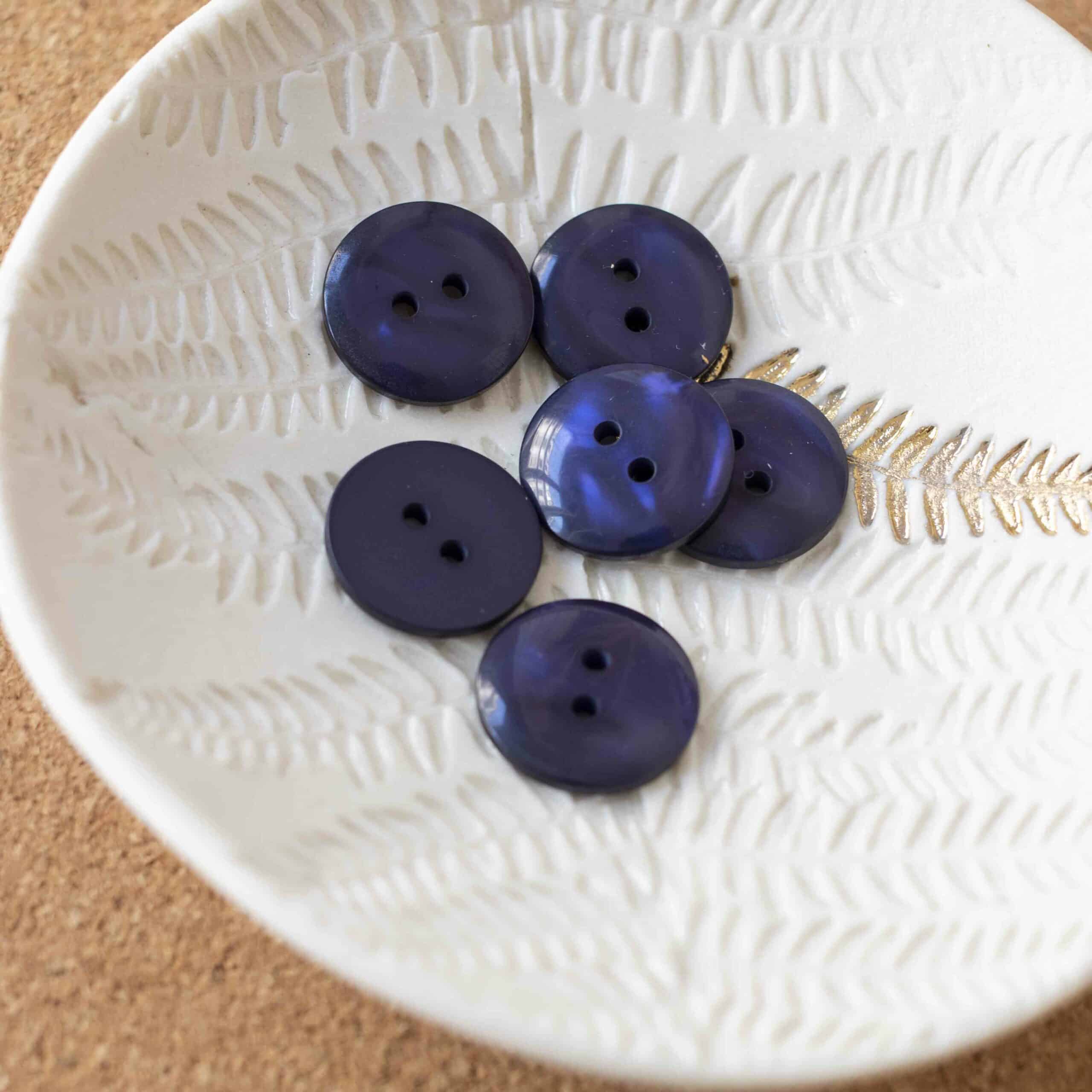 Bouton Sparkle - Bleu Marine