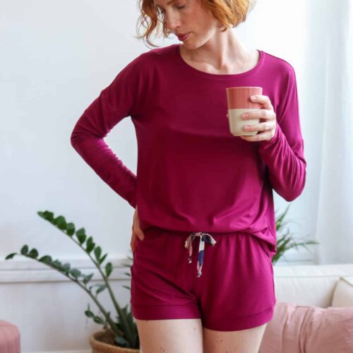 Alternative view of Cozy at home - Lazy days (T-shirt boxy et pantalon fluide) PDF