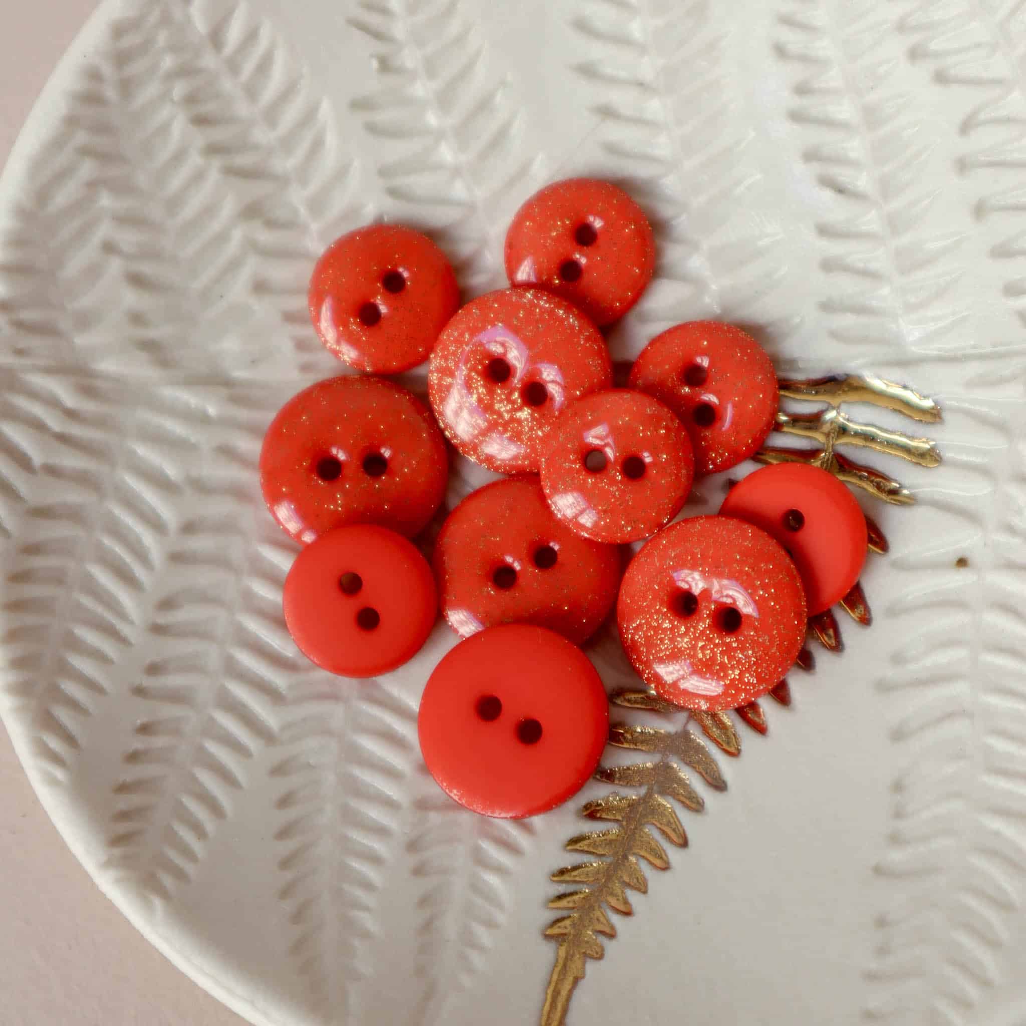 Bouton glitter deux trous - Sunset – Image 2