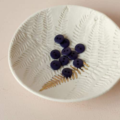 Alternative view of Bouton plat brillant - Encre