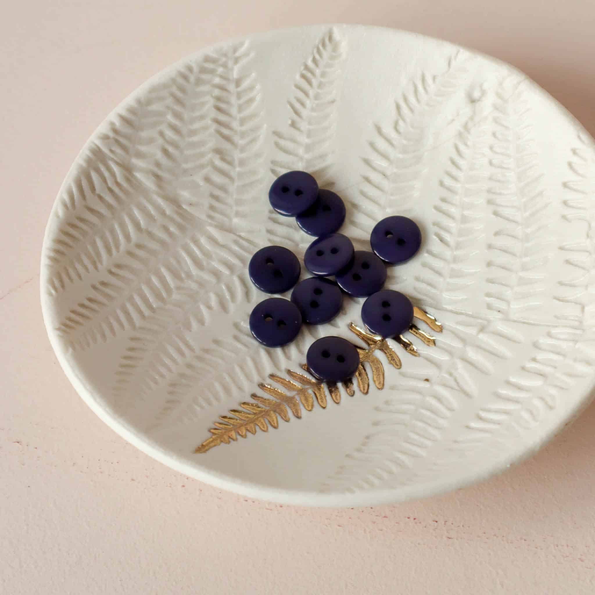 Bouton plat brillant - Encre – Image 2