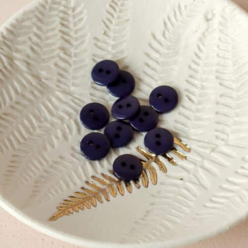 Bouton plat brillant - Encre