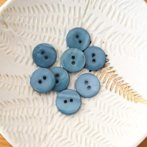 Bouton en nacre plat - Orage