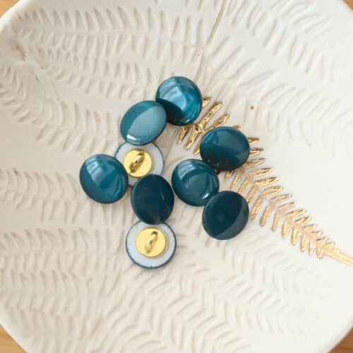 Bouton en nacre à queue - Vert