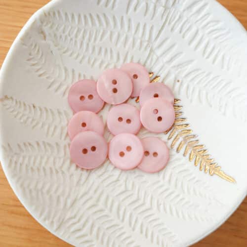 Alternative view of Bouton en nacre plat - Rose pâle