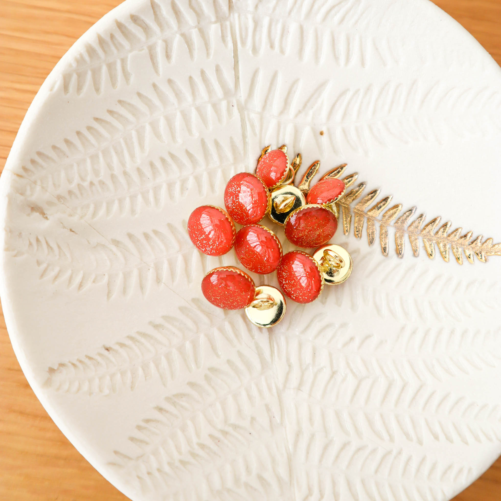 Bouton de bottine pailletté or - Sunset – Image 2