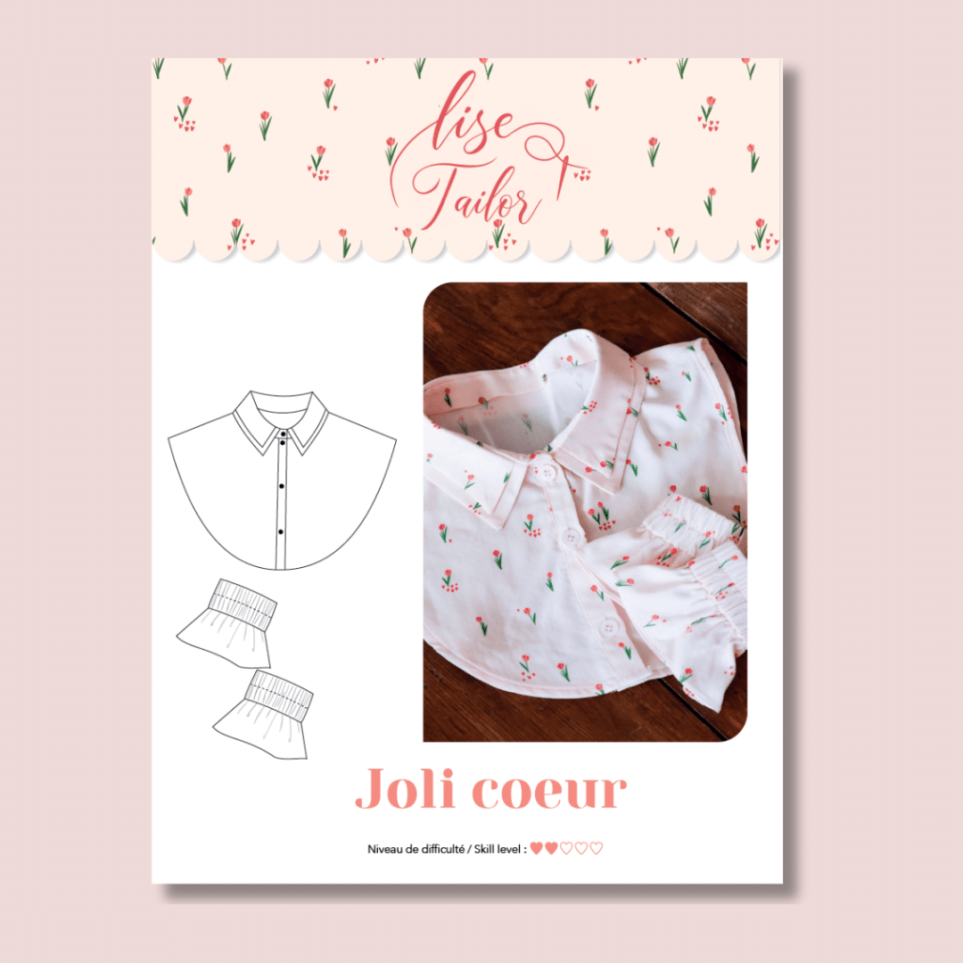 Col et poignets Joli Coeur - PDF
