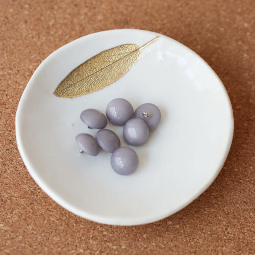 Alternative view of Bouton Moonlight - Gris perle