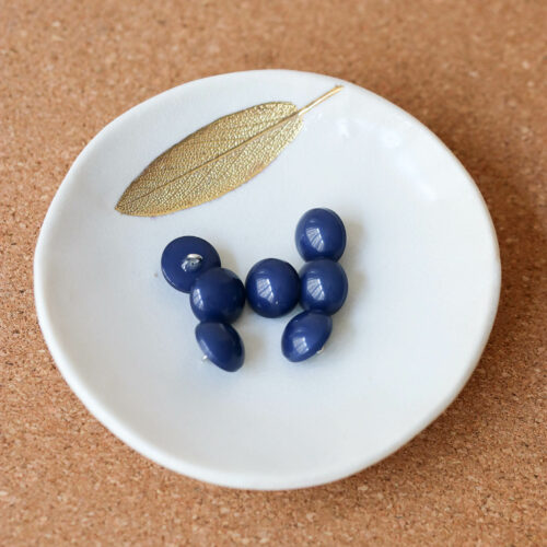 Alternative view of Bouton Moonlight - Bleu marine