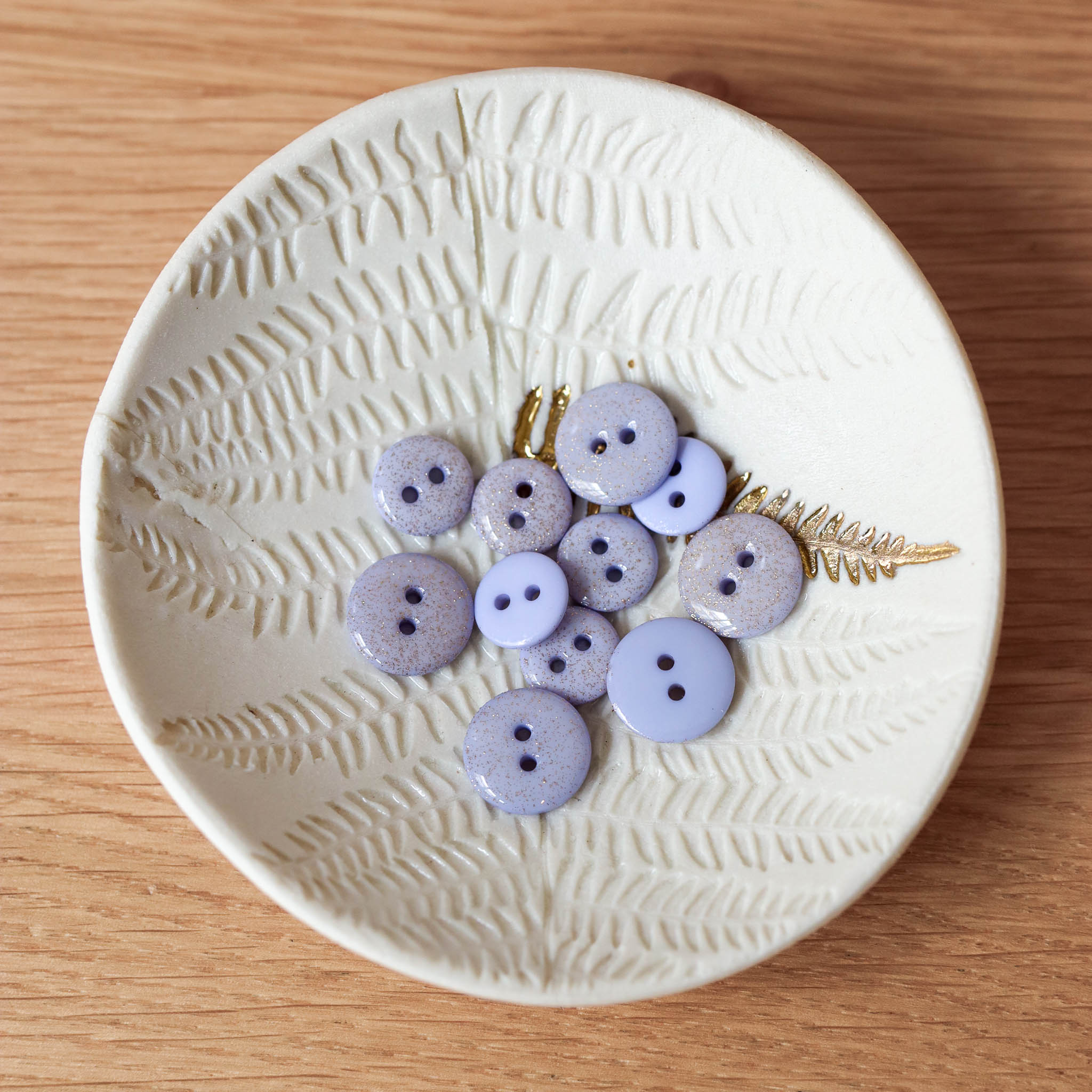 Bouton glitter deux trous - Nuage – Image 2