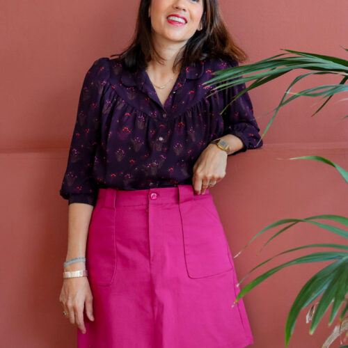 Alternative view of Gabardine - Super pink