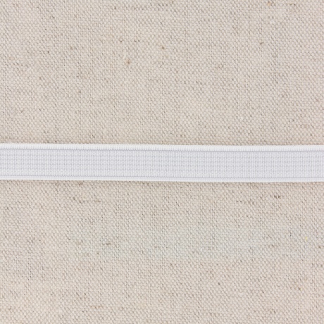 Alternative view of Ceinture élastique maille 10 mm blanc - au mètre