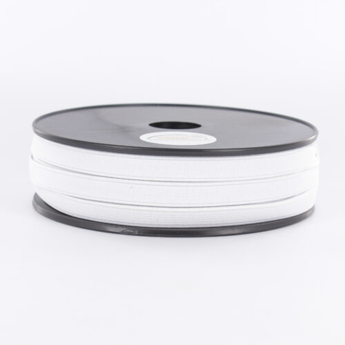 Ceinture élastique maille 10 mm blanc - au mètre