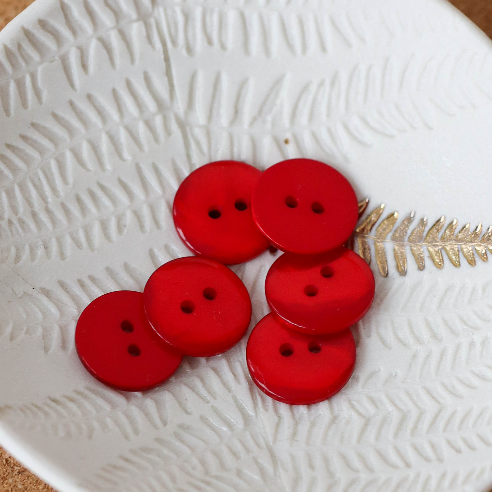 Bouton Sparkle - Red Poppy