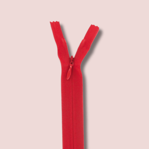 Fermeture éclair invisible - 22 cm - Red Poppy