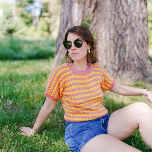 Alternative view of Top Mona (enfants & adultes) - PDF